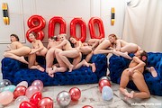 Alice Flore, Mia Murkovski, Olivia Trunk, Eva Murkovski, Alexis Wilson, Sofia Sey, Sandy Cheeks, Nicole Murkovski & Vika Lita – 8000th video celebration – ClubSweethearts – [11]